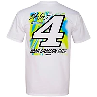 Men's Front Row White Noah Gragson #4 T-Shirt