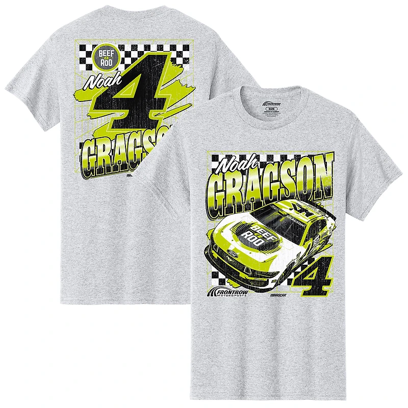 Men's  Heather Gray Noah Gragson Beef-A-Roo Car T-Shirt