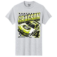 Men's  Heather Gray Noah Gragson Beef-A-Roo Car T-Shirt