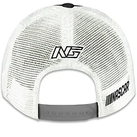 Unisex Checkered Flag Sports Black Noah Gragson Rush Truck Centers Sponsor Trucker Adjustable Hat