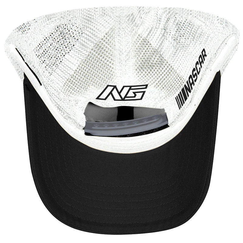 Unisex Checkered Flag Sports Black Noah Gragson Rush Truck Centers Sponsor Trucker Adjustable Hat