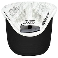 Unisex Checkered Flag Sports Black Noah Gragson Rush Truck Centers Sponsor Trucker Adjustable Hat