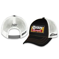 Unisex Checkered Flag Sports Black Noah Gragson Rush Truck Centers Sponsor Trucker Adjustable Hat