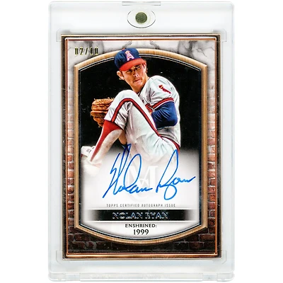 Nolan Ryan California Angels Autographed 2022 Topps Museum Collection Bronze Framed #HOFA-NR #2/10 Card