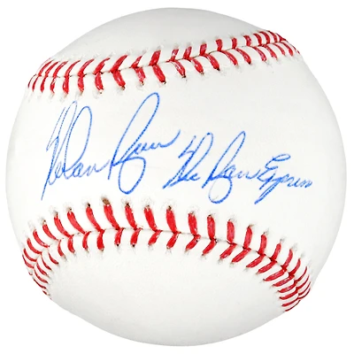 Baseball MLB autographié par Nolan Ryan des Texas Rangers avec inscription Ryan Express