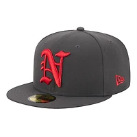 Casquette ajustée 59FIFTY grise Norfolk Tides pour homme de New Era