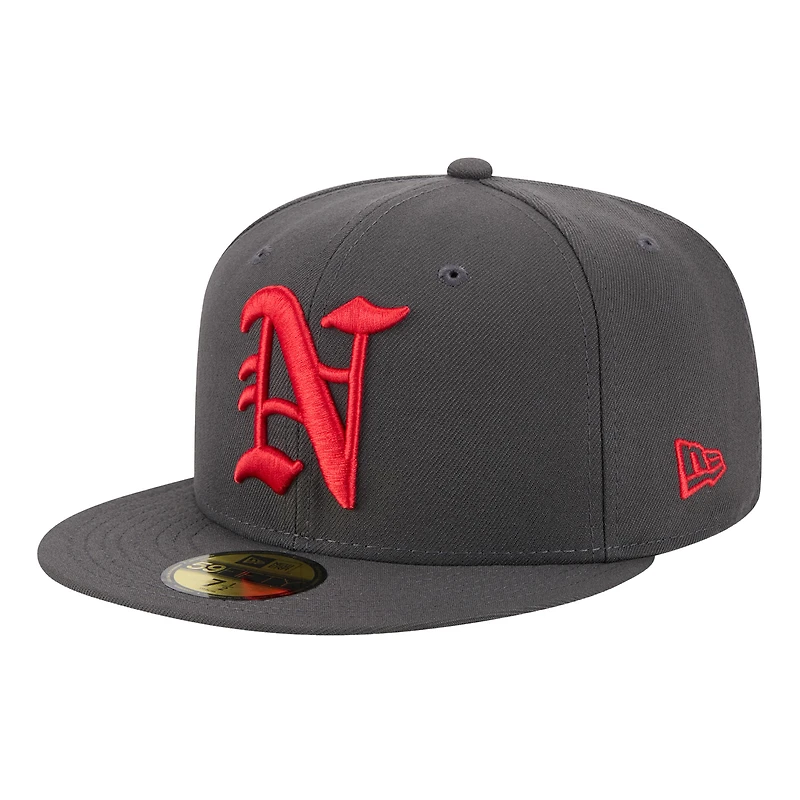 Casquette ajustée 59FIFTY grise Norfolk Tides pour homme de New Era