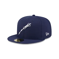 Casquette ajustée 59FIFTY bleu marine Norfolk Tides pour homme de New Era