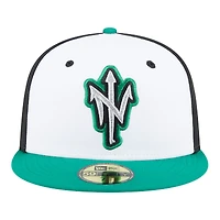 Casquette ajustée 59FIFTY blanche Norfolk Tides Authentic Collection pour homme de New Era