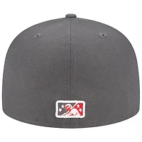 Men's New Era Gray Norfolk Tides Theme Nights Stocking  59FIFTY Fitted Hat