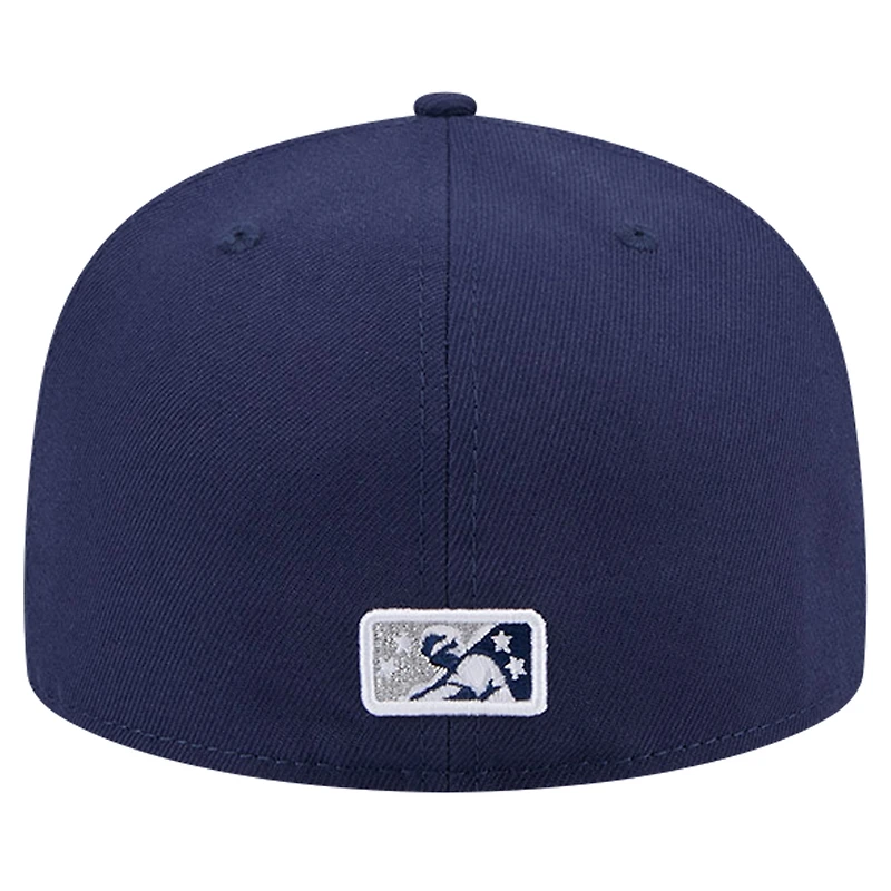 Casquette ajustée 59FIFTY New Era pour hommes, thème Norfolk Tides, bleu marine