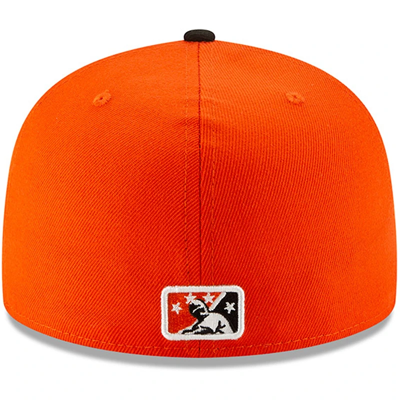 Casquette ajustée New Era Norfolk Pajaritos Copa de la Diversion 59FIFTY pour homme, blanc/noir