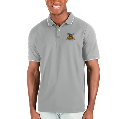 Polo gris chiné Antigua pour homme des A&T Aggies Affluent de Caroline du Nord