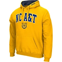 Men's Colosseum  Gold North Carolina A&T Aggies Arch & Logo Hoodie
