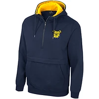Men's Colosseum Navy North Carolina A&T Aggies Team Half-Zip Pullover Hoodie