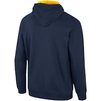 Men's Colosseum Navy North Carolina A&T Aggies Team Half-Zip Pullover Hoodie