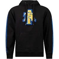 Men's FISLL Black North Carolina A&T Aggies Oversized Stripes Pullover Hoodie