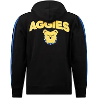 Men's FISLL Black North Carolina A&T Aggies Oversized Stripes Pullover Hoodie
