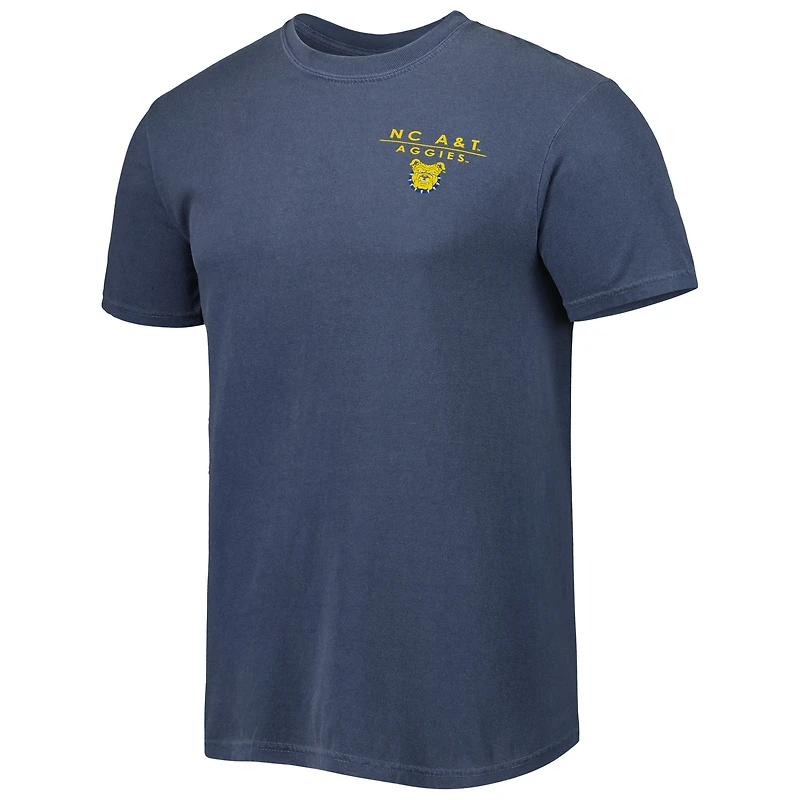 T-shirt homme bleu marine North Carolina A&T Aggies Landscape Shield