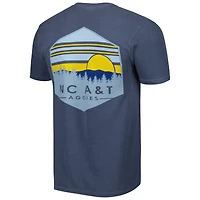 T-shirt homme bleu marine North Carolina A&T Aggies Landscape Shield