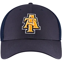 Casquette Top of the World Navy North Carolina A&T Aggies Spacer Flex pour hommes