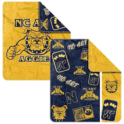Couverture Dream Weave 50" x 60" des A&T Aggies de Caroline du Nord