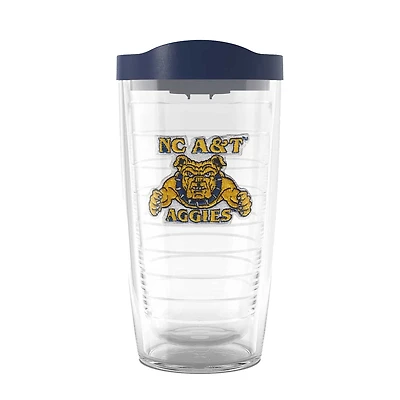 Tervis Caroline du Nord A&T Aggies 16oz. Gobelet de voyage classique emblème