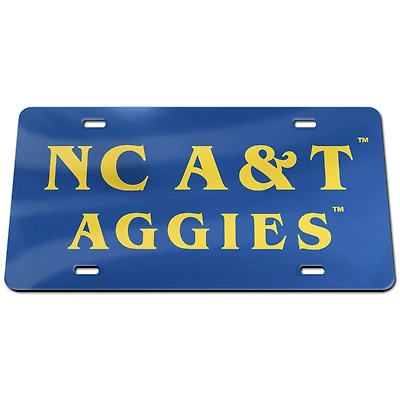 Plaque d'immatriculation classique WinCraft North Carolina A&T Aggies
