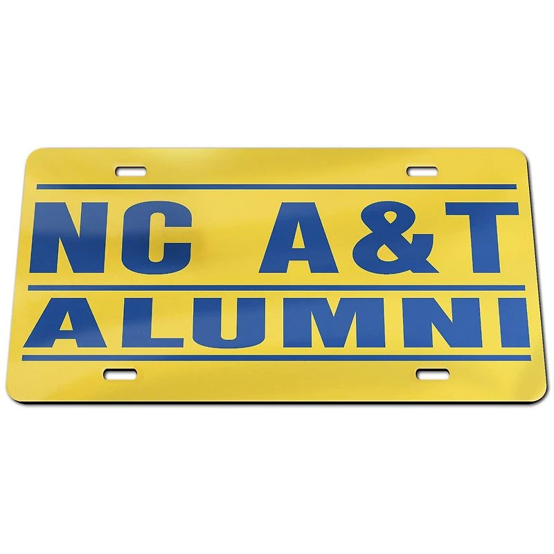 Plaque d'immatriculation WinCraft North Carolina A&T Aggies Gold Classic