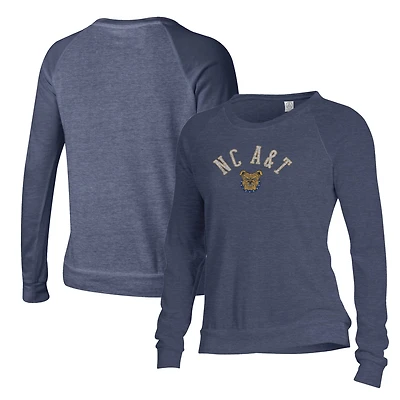 Sweat-shirt ample bleu marine pour femme, vêtement alternatif, North Carolina A&T Aggies