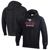 Men's Champion Black North Carolina Central Eagles Reverse Weave Fleece Pullover Hoodie