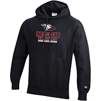 Men's Champion Black North Carolina Central Eagles Reverse Weave Fleece Pullover Hoodie