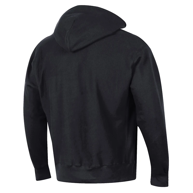 Men's Champion Black North Carolina Central Eagles Reverse Weave Fleece Pullover Hoodie