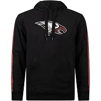 Men's FISLL Black North Carolina Central Eagles Oversized Stripes Pullover Hoodie