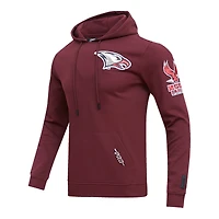 Sweat à capuche classique Pro Standard bordeaux pour homme, modèle Eagles de l'université North Carolina Central.