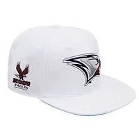 Casquette snapback en laine pour homme Pro Standard blanche North Carolina Central Eagles
