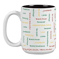 Eagles centraux de Caroline du Nord 15oz. Tasse du Mois de l’histoire des Noirs