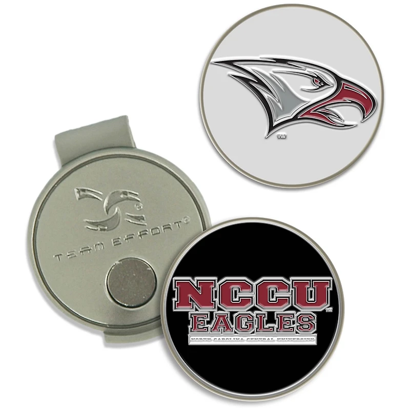 Pince à chapeau WinCraft North Carolina Central Eagles avec ensemble de marqueurs de balle