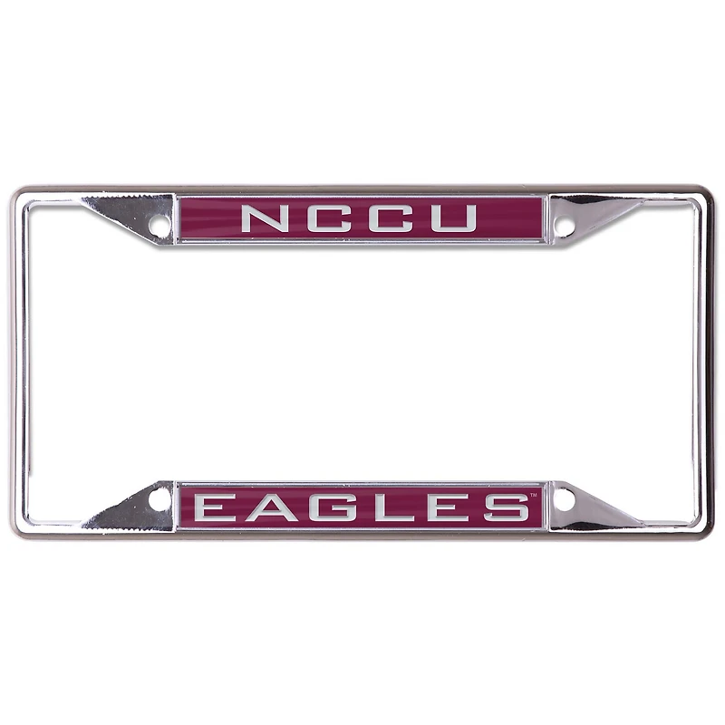 Cadre de plaque d'immatriculation en métal imprimé WinCraft North Carolina Central Eagles