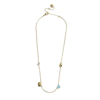 Collier à breloques espacées délicates BaubleBar des Tar Heels de Caroline du Nord