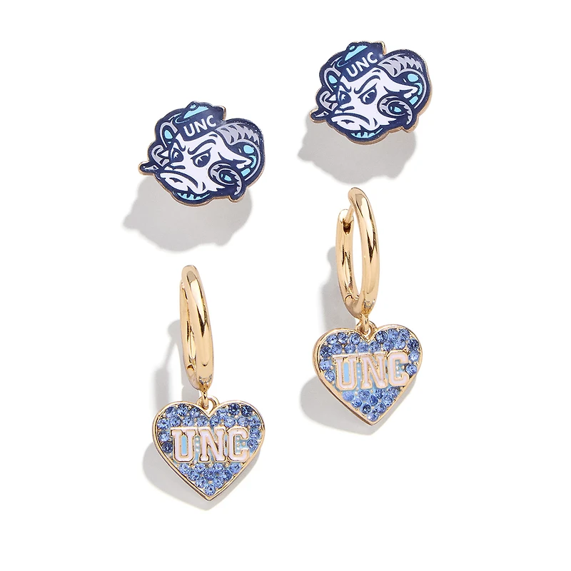Ensemble de boucles d'oreilles BaubleBar Tar Heels de Caroline du Nord