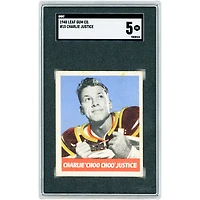 Charlie Justice North Carolina Tar Heels 1948 Leaf Gum Co. #15 SGC Authenticated 5 Rookie Card