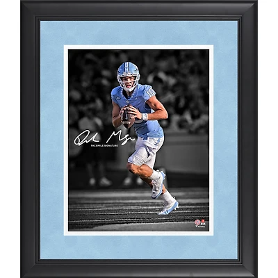 Drake Maye North Carolina Tar Heels Fac-similé Signature Encadrée Photographie 11" x 14 "
