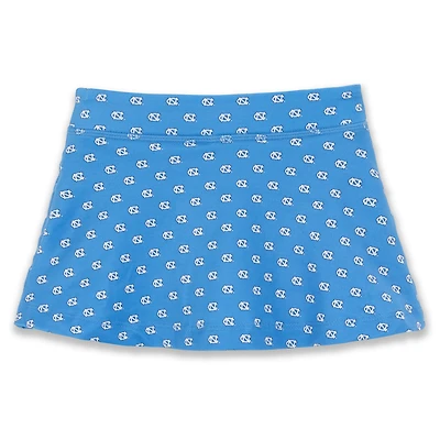 Girls Toddler ZooZatz Carolina Blue North Tar Heels All-Over Print Tennis Skort