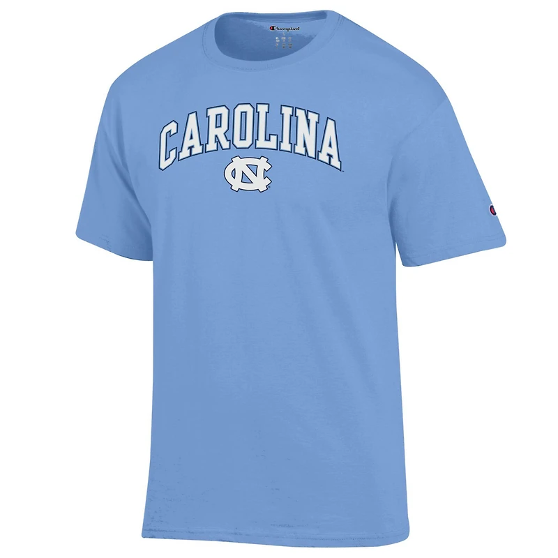 Men's Champion  Carolina Blue North Tar Heels Arch Over Logo T-Shirt