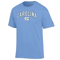 Men's Champion  Carolina Blue North Tar Heels Arch Over Logo T-Shirt