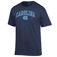 Men's Champion  Navy North Carolina Tar Heels Arch Over Logo T-Shirt