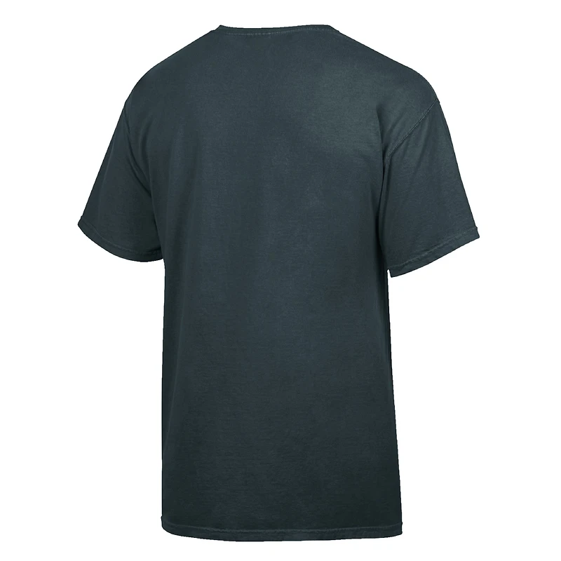 T-shirt à arches vieillies ComfortWash Anthracite pour homme des Tar Heels de Caroline du Nord