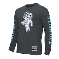 Men's Mitchell & Ness  Charcoal North Carolina Tar Heels Team Pride Long Sleeve T-Shirt