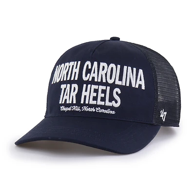 Casquette trucker ajustable contemporaine « Hitch » pour homme, modèle « 47 » bleu marine, North Carolina Tar Heels